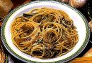 Espaguete com Alcachofras e Azeitonas-Spaghetti Alle Carciofi e Olive