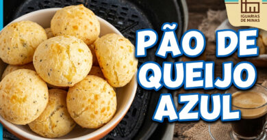 Olha que delícia o “Pão de Queijo Azul” da @iguariasdeminas